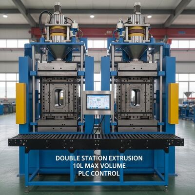 Double Station Extrusion Molding Machine with 10L Max Product Volume and PLC Touch Screen Control for Large Scale Plastic Manufacturing