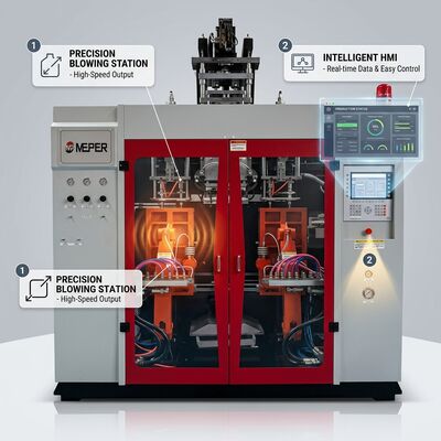 Energy-Saving 75mm Screw Extrusion Blow Molder 80FDE-4S(100)